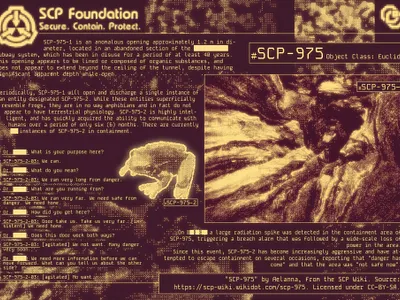SCP-975 design digital graphic design photo editing photo manipulation pixel art retro scp ui vector