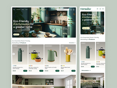 Cookware Ecommerce Website Design branding cooking product cookware ecommerce website graphic design kitchen design landing page markeitng ui ux ux design web design website design