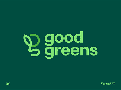Modern & Minimalist Logo for Good Greens branding design graphic design identity illustration illustrator logo logo desing minimal typography vector