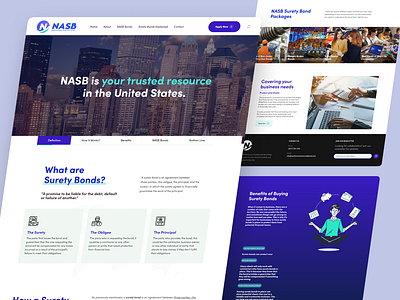 NASB Website Design – Part 4: Surety Bonds Explained branding cleanui design landingpages modernui typography ui uiux userexperiencedesign userinterface userinterfacedesign ux web web development webdesign website website design