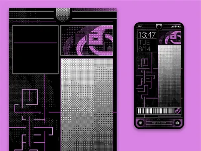 Phone Lock Screen design digital graphic design logo pixel art ui vector