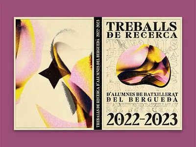 Portada Recull de Treballs de Recerca book cover design digital graphic design illustration logo print typography vector