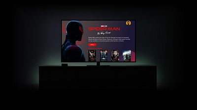 Daily UI_025: TV Streaming App UI/ Spiderman: No Way Home dailyui dailyui019 figmadesign movieapp productdesign smarttvux spidermanui streamingui tvappdesign uichallenge uxchallenge uxdesign