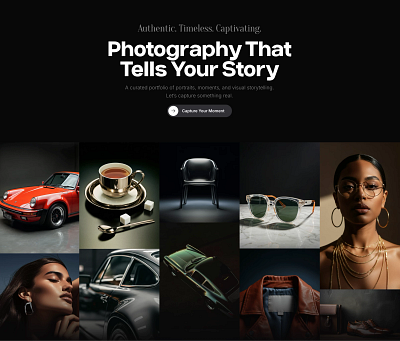 Dark Clean website home hero section component for Framer cta dark dark mode framer grid header headline hero mansory personal portfolio site ui webdesign website