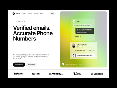 AI - Landing Page Design ai ai landing page ai landing page design ai platform ai product ai tool ai website contact contact finder email email finder find contact details landing page phone number product saas saas landing page web design website website design