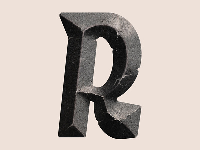 Letter R display letter grain letter letter r type typography