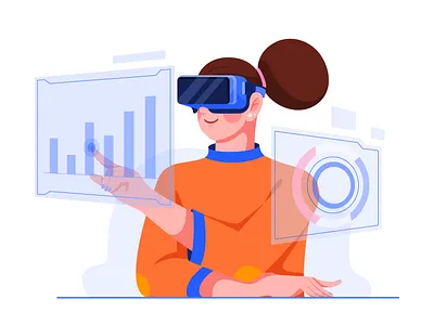 Future_work_Microsoft ar character data future girl illustration office people remote uran vr work