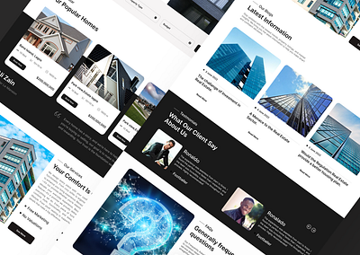 Real Estate Landing Page appinterface creativelayout designinspiration digitalrealestate estateplanning figmadesign homebuying interiordesign landingpagedesign moderndesign propertysearch propertyshowcase realestateapp realestatedesign uiux userexperience uxdesign webdesign websitedesign webui