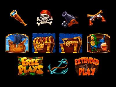 Online slot machine Treasure Island 2d gameart animation casino character design crypto game digital art entertainment gambling game art game design gamedev gaming gaming industry graphic design igaming jackpot motion graphics slot design slotmachine slots