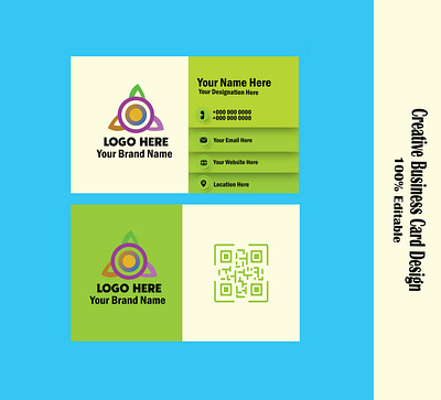 Creative Business Card Design 100 editable branding business card card creative customizable design graphic design illustration inovative logo modern design name card personal card print print ready professional unique design vector visiting card