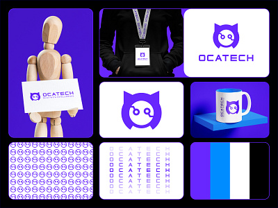 This logo combines the letter O, a cat, and a tech vibe ai logo animal logo brand identity branding business logo cat logo creative logo cute logo fun logo graphic design logo logo mark minimal logo modern logo motion graphics o letter logo tech logo vector visual identity