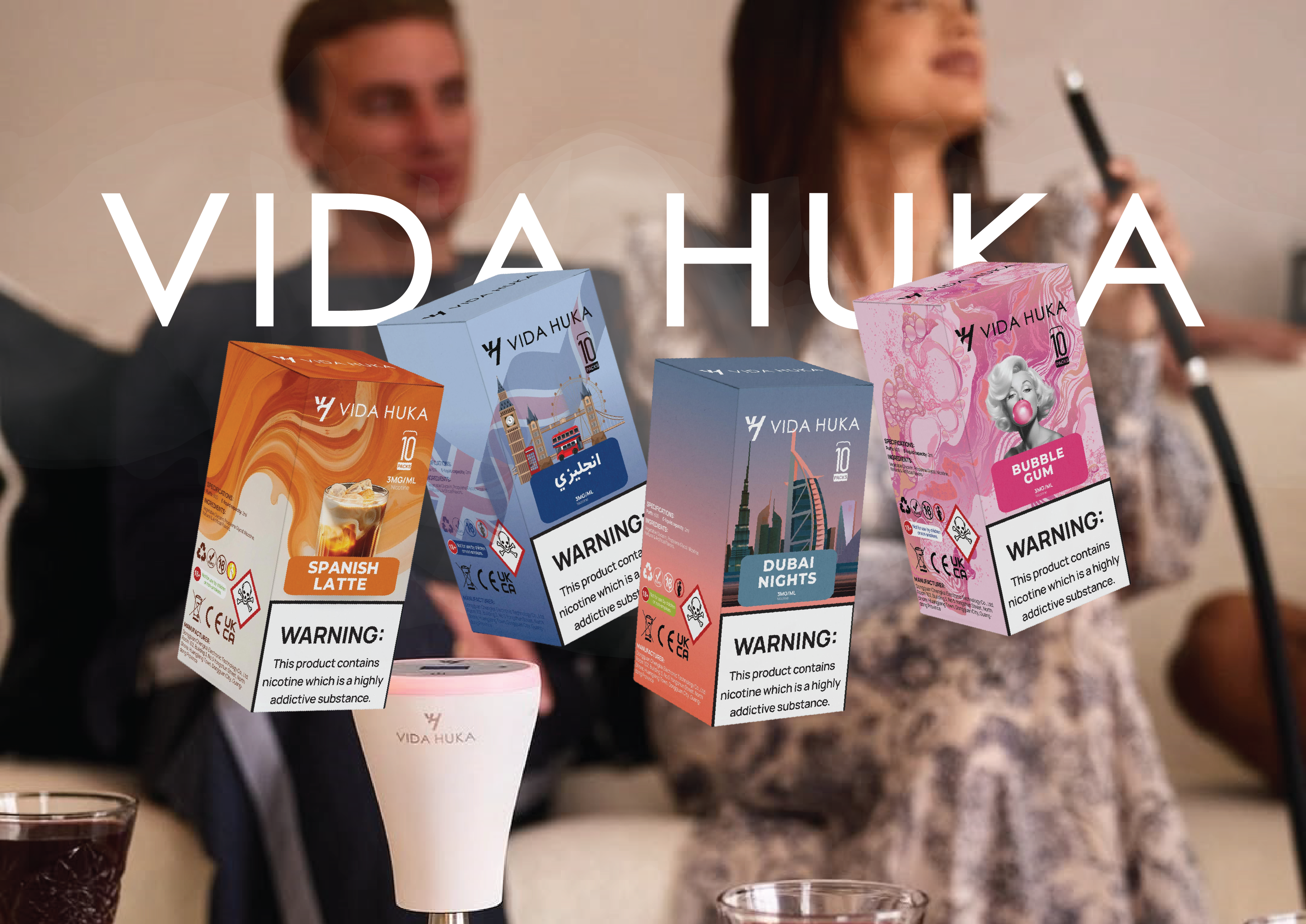 VAPE BOX PACKAGING – VIDA HUKA | Premium Vape Branding & Design digital e pod huka packaging premium packaging vape vida huka
