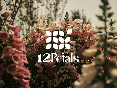 Logo Design- 12 petals adobe branding design graphic design illustration illustrator logo ui uiux ux