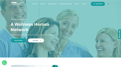 Healthcare Staffing Website codedote codedote technologies development graphic design healthcare healthcare staffing staffing web design web development website website design website development