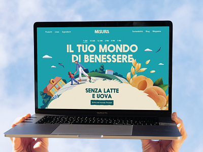 website design misura benessere food food website wellness