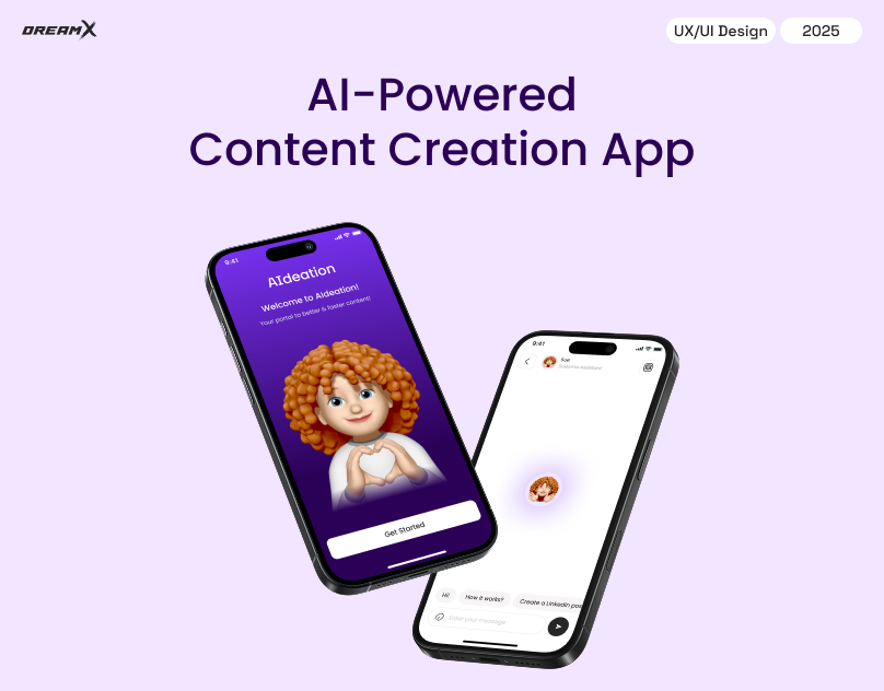 AIdeation - AI-powered content creation mobile app ai ai design ai mobile app ai mobile app design mobile app mobile app design uiux uiux design