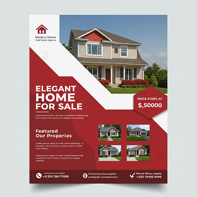 🏡 Real Estate Flyer Design: Attract More Buyers & Sell Properti logo property advertisement flyer