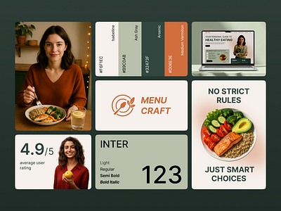 Healthy Food Website Branding brand guidelines brand identity branding design food food website healthy food ui ux visual identity website website design