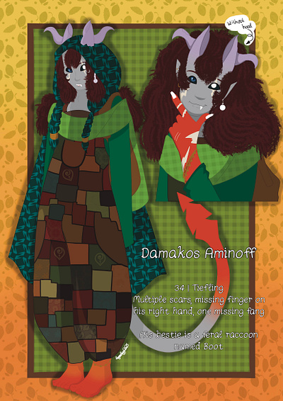 Character Design - Damakos character art character design design design work illustration