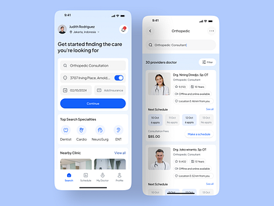 Doctor appointment app appointment doctor healthcare hospital medical mobile mobile app ui ux