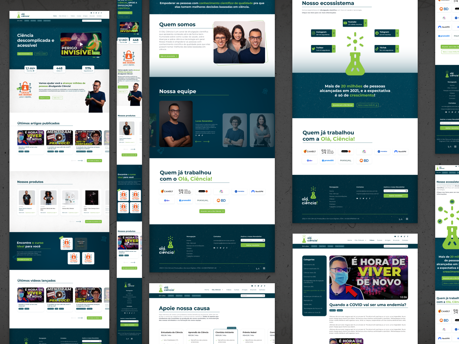 Olá, Ciência! design interaction interface product design ui ux visual design web web design