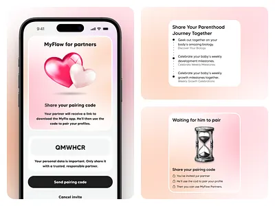 Period Tracker | Ovulation App Design app design cycle traker daily health period meetyou mobile app mobile app design mobile ui ovulation app ovulation cycle period calendar period tracker period tracker app ui ux