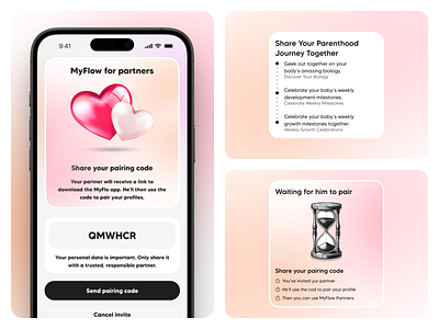 Period Tracker | Ovulation App Design app design cycle traker daily health period meetyou mobile app mobile app design mobile ui ovulation app ovulation cycle period calendar period tracker period tracker app ui ux