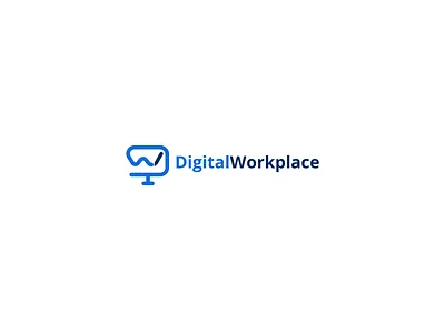 Digital workplace logo clever design digital icon illustration logo logos mark monogram simple work workplace