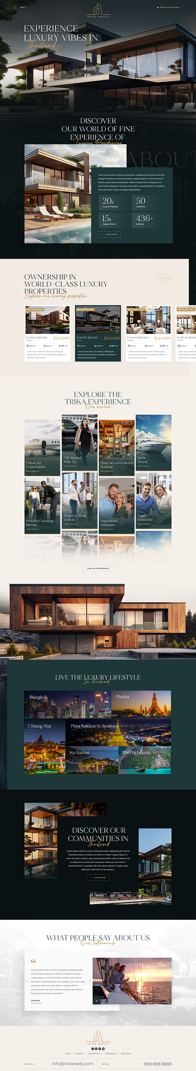 A Premier Luxury Real Estate Website 3d branding design graphic design typography ui ux vector web web design