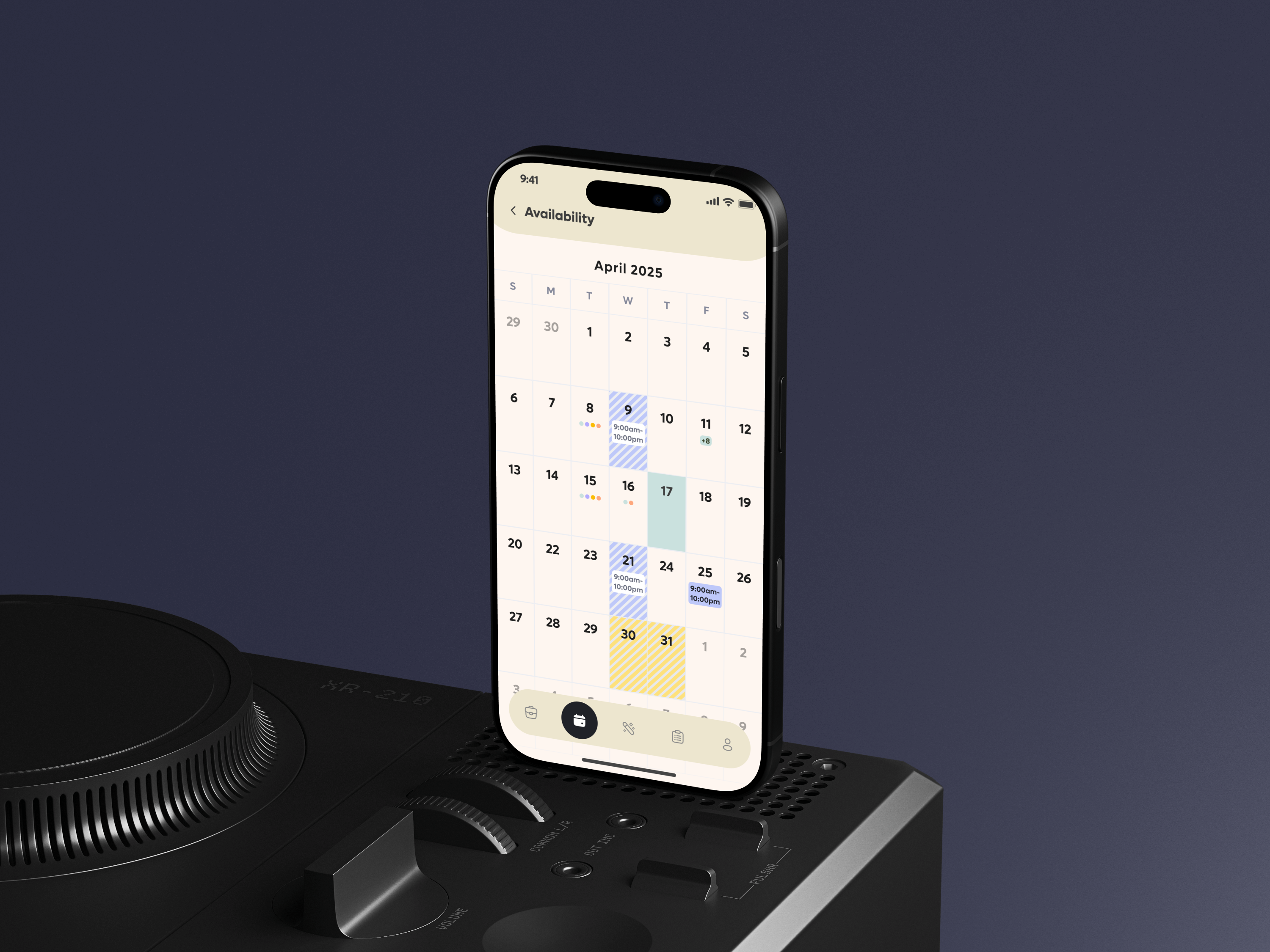 IOS Mobile App UI/UX Design HR & Job Finder App Calendar Booking calendar figma finder hr iosapp job mobile app design mobile ui uiuxdesign