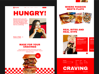 Plate – Bold & Modern Restaurant Website Design animation bolddesign branding creativedesign deliciousui fast food fastfood foodanddrink fooddelivery foodexperience foodui foodwebsite graphic design logo onlineordering restaurantdesign ui uiux uxinspiration webdesign