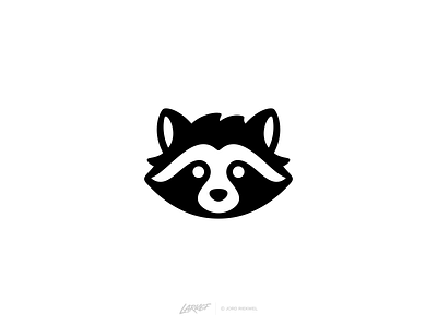 Raccoon Logo (Unused Concept) bandit brand design identity logo mark monochrome raccoon sneaky symbol thief
