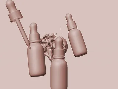 Poduct renders - Rixinol 3d 3d animation 3d artist 3d products c4d cgi cosmetics liquid simulation motion graphics product product shots product visualization redshift renders