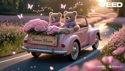 Teddy Romance in an AI Dream aiart aigeneratedart capcut conceptart cutedesign dall·e dreamyvisuals express hailuoai logo loveinpixels midjourney photoshop romanticillustration storytellingthroughai teddylove whimsicaldesign