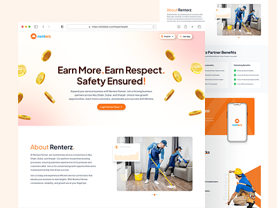 Partner Page Website Design app design figmadesign landing landing website partner ui web design website