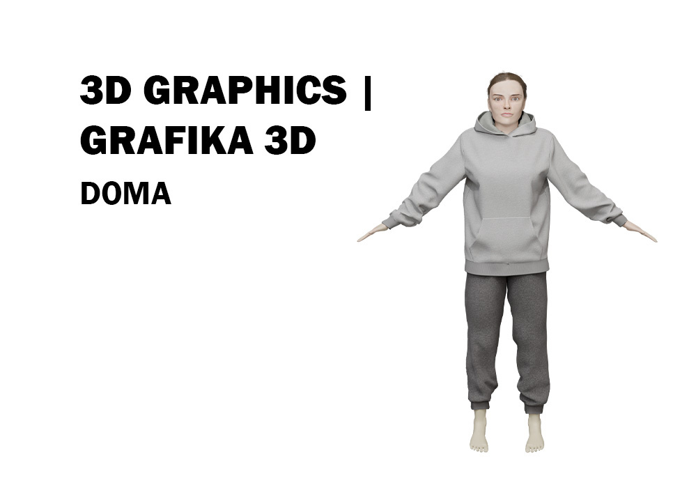 3D MODEL / DOMA 3d 3d model blender character design graphic design vsticher