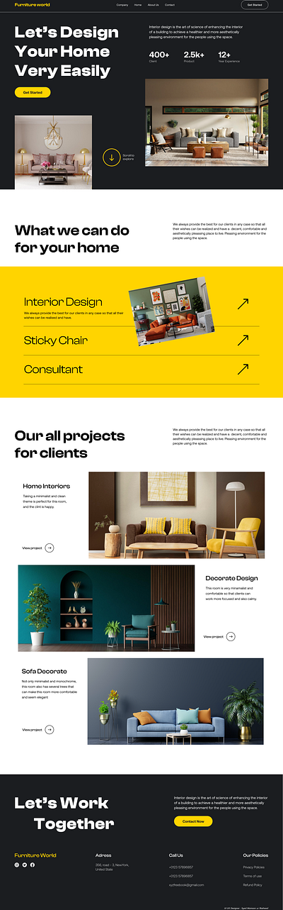 E-Commerce Website Landing Page's figma landing page ui ux visual design website