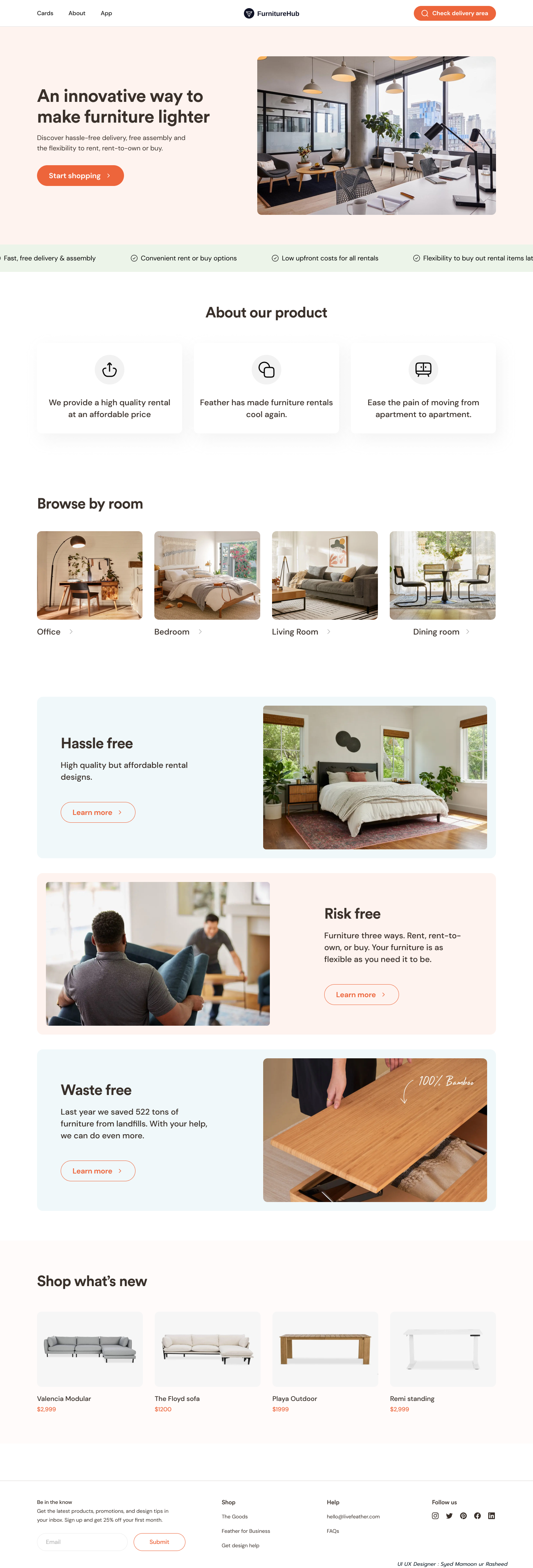 Example of Clean & Responsive UI Web Design