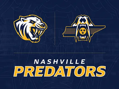 Nashville Predators | NHL Concept Only bold brand identity branding dynamic hockey illustration logo logo design logo system mascot logo modern nhl predators saber toothed tiger sports sports branding sports logo tennessee tiger uniforms