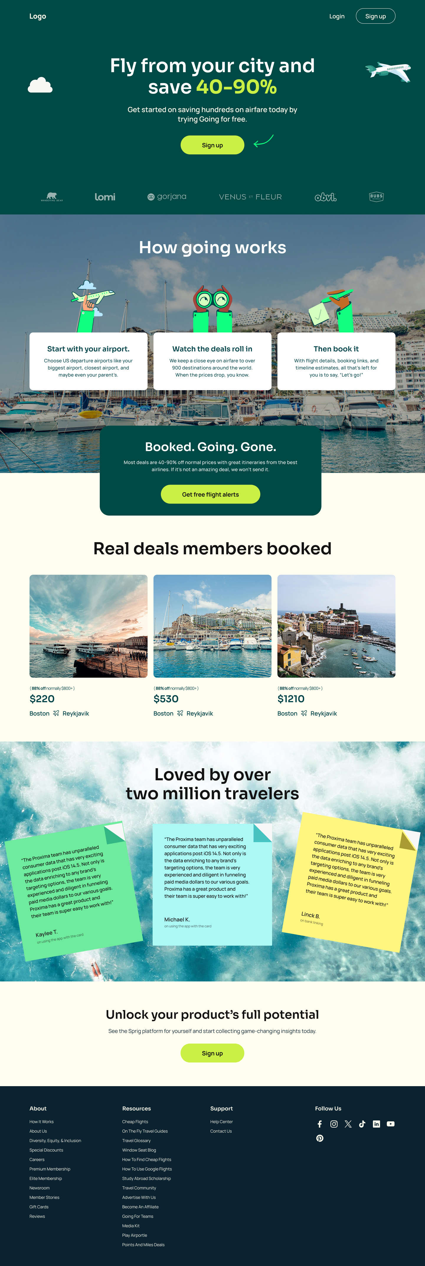 Example of Clean & Responsive UI Web Design