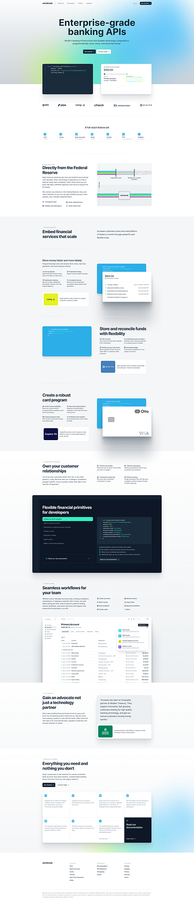 Banking API's Website Landing Page bank apis figma graphic design landing page ui ux website