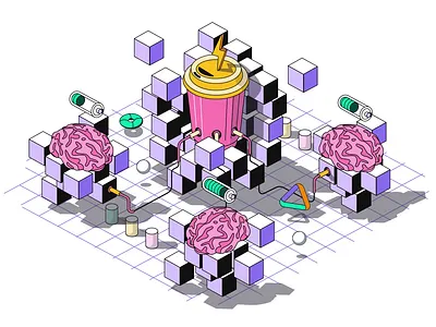 Dynamic 3D Animation of Surreal Geometric Shapes and Objects 3d abstract animation art colorful creative design dynamic effects geometric loops motion playful rendering style surreal tech visual