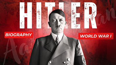 Hitler Biography YouTube Thumbnail design graphic design graphicdesign thumbnail thumbnaildesign thumbnails youtube youtubedesign youtubethumbnail youtubethumbnaildesign