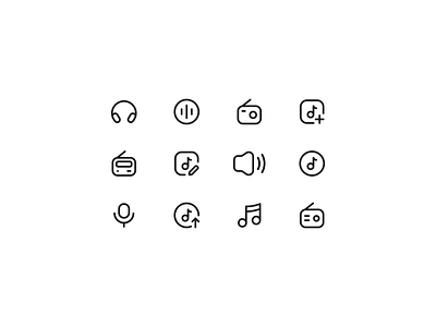 Monoform / Media icons icon icons media pictogram