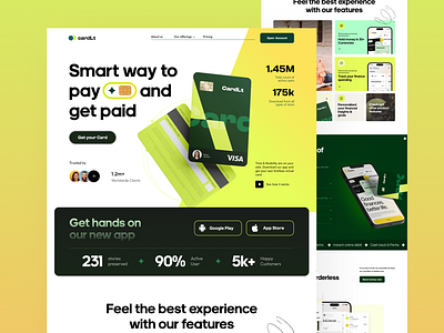 Fintech Landing Page Design – CardIt