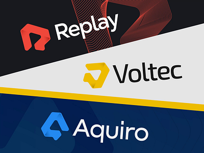 Logo-Shop Variety and Customization Animated Showcase abstract animation branding custom logo customization gradient lettermark logo logo collection modern motion play play button portfolio variety versatile vibrant
