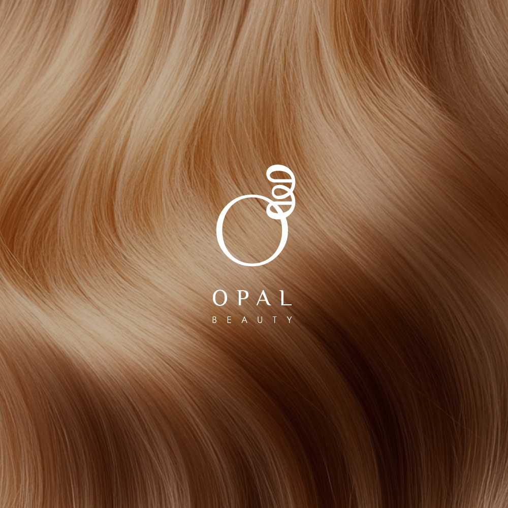 OPAL Beauty • A Minimalist Identity Inspired by the Flow of Hair beauty packaging visuals botanical beauty logo boutique haircare branding calm aesthetic identity clean modern logo curl cream branding delicate feminine logo elegant logo design feminine branding haircare brand identity logo for hair oil brand luxury hair product logo minimalist beauty logo natural beauty identity opal beauty logo premium brand mark shampoo logo design soft beauty brand design sophisticated haircare logo wellness product logo