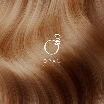 OPAL Beauty • A Minimalist Identity Inspired by the Flow of Hair beauty packaging visuals botanical beauty logo boutique haircare branding calm aesthetic identity clean modern logo curl cream branding delicate feminine logo elegant logo design feminine branding haircare brand identity logo for hair oil brand luxury hair product logo minimalist beauty logo natural beauty identity opal beauty logo premium brand mark shampoo logo design soft beauty brand design sophisticated haircare logo wellness product logo