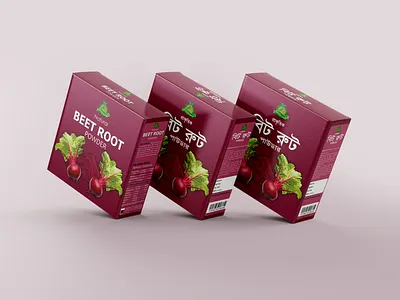 Beet Root Powder Box Packaging Design beet root box beet root label beet root packaign packaging design pouch design