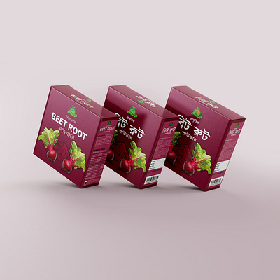 Beet Root Powder Box Packaging Design beet root box beet root label beet root packaign packaging design pouch design